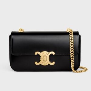 Celine chain shoulder bag Claude in shiny calfskin